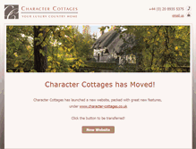 Tablet Screenshot of character-cottages.com